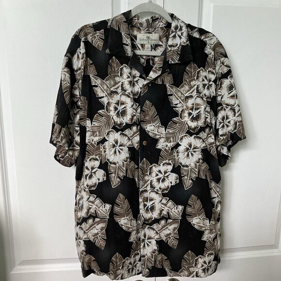 Island Shores Hawaiian Shirt Mens XL Rayon Short Sleeve Camp Button Up - Picture 1 of 9